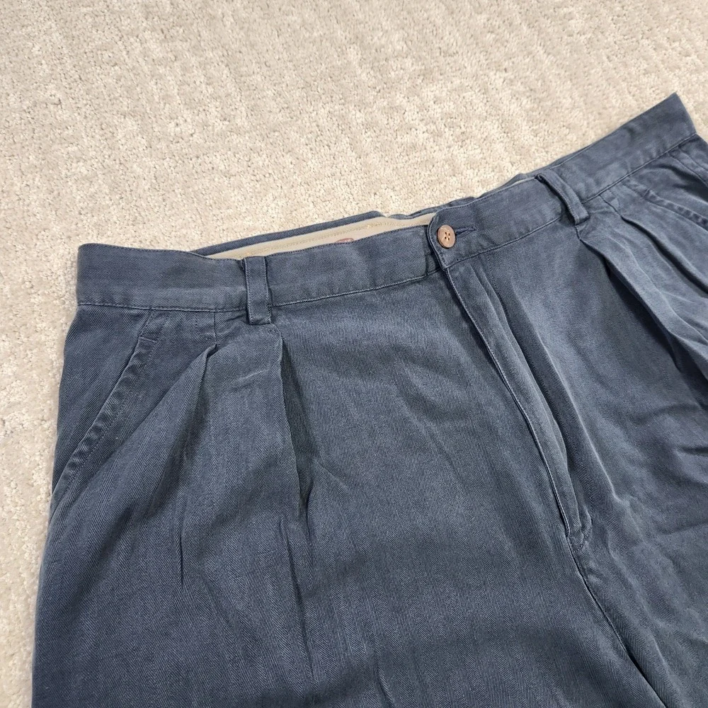 Vintage‎ Tommy Bahama Shorts Men 36 READ* 100% Silk Pleated High Rise Faded